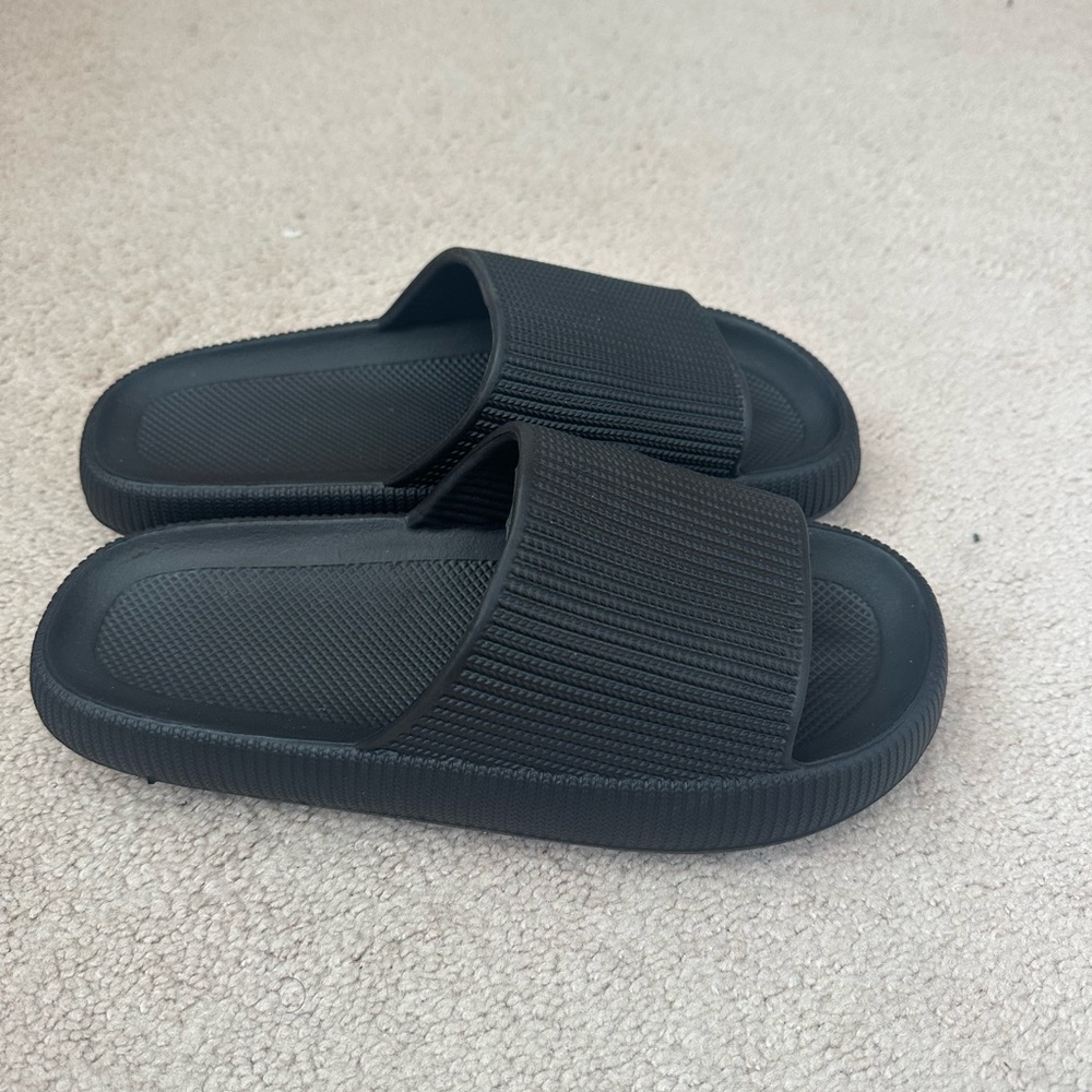 Amazon Black Slide Sandals